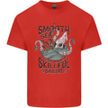 Skilful Sailor Kraken Sailor Mens Cotton T-Shirt Tee Top Red