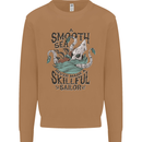 Skilful Sailor Kraken Sailor Mens Sweatshirt Jumper Caramel Latte
