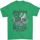 Skilful Sailor Kraken Sailor Mens T-Shirt 100% Cotton Irish Green