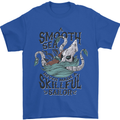 Skilful Sailor Kraken Sailor Mens T-Shirt 100% Cotton Royal Blue