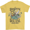 Skilful Sailor Kraken Sailor Mens T-Shirt 100% Cotton Yellow