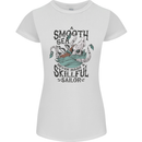 Skilful Sailor Kraken Sailor Womens Petite Cut T-Shirt White