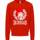 Skinhead Roman Helmet Spartan Punk Music Kids Sweatshirt Jumper Bright Red