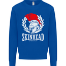 Skinhead Roman Helmet Spartan Punk Music Kids Sweatshirt Jumper Royal Blue