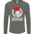 Skinhead Roman Helmet Spartan Punk Music Mens Long Sleeve T-Shirt Charcoal