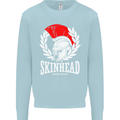Skinhead Roman Helmet Spartan Punk Music Mens Sweatshirt Jumper Light Blue