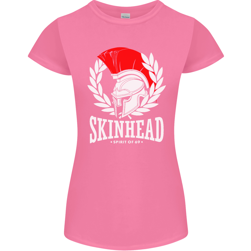 Skinhead Roman Helmet Spartan Punk Music Womens Petite Cut T-Shirt Azalea