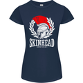 Skinhead Roman Helmet Spartan Punk Music Womens Petite Cut T-Shirt Navy Blue