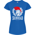 Skinhead Roman Helmet Spartan Punk Music Womens Petite Cut T-Shirt Royal Blue