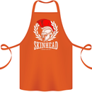 Skinhead Roman Trojan Helmet Punk Music Cotton Apron 100% Organic Orange