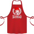 Skinhead Roman Trojan Helmet Punk Music Cotton Apron 100% Organic Red