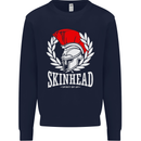 Skinhead Roman Trojan Helmet Punk Music Kids Sweatshirt Jumper Navy Blue