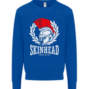 Skinhead Roman Trojan Helmet Punk Music Kids Sweatshirt Jumper Royal Blue
