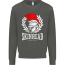 Skinhead Roman Trojan Helmet Punk Music Kids Sweatshirt Jumper Storm Grey