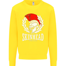 Skinhead Roman Trojan Helmet Punk Music Kids Sweatshirt Jumper Yellow