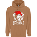 Skinhead Roman Trojan Helmet Punk Music Mens 80% Cotton Hoodie Caramel Latte