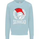 Skinhead Roman Trojan Helmet Punk Music Mens Sweatshirt Jumper Light Blue