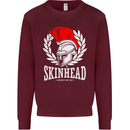 Skinhead Roman Trojan Helmet Punk Music Mens Sweatshirt Jumper Maroon