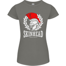 Skinhead Roman Trojan Helmet Punk Music Womens Petite Cut T-Shirt Charcoal