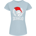 Skinhead Roman Trojan Helmet Punk Music Womens Petite Cut T-Shirt Light Blue