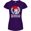 Skinhead Roman Trojan Helmet Punk Music Womens Petite Cut T-Shirt Purple