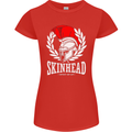 Skinhead Roman Trojan Helmet Punk Music Womens Petite Cut T-Shirt Red