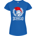 Skinhead Roman Trojan Helmet Punk Music Womens Petite Cut T-Shirt Royal Blue