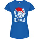 Skinhead Roman Trojan Helmet Punk Music Womens Petite Cut T-Shirt Royal Blue