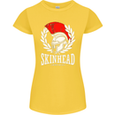 Skinhead Roman Trojan Helmet Punk Music Womens Petite Cut T-Shirt Yellow