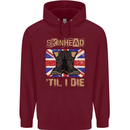 Skinhead Til I Die Punk Music Childrens Kids Hoodie Maroon