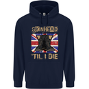 Skinhead Til I Die Punk Music Childrens Kids Hoodie Navy Blue