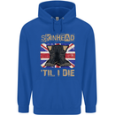 Skinhead Til I Die Punk Music Childrens Kids Hoodie Royal Blue