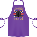 Skinhead Til I Die Punk Music Cotton Apron 100% Organic Purple