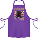 Skinhead Til I Die Punk Music Cotton Apron 100% Organic Purple