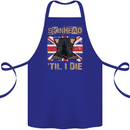 Skinhead Til I Die Punk Music Cotton Apron 100% Organic Royal Blue