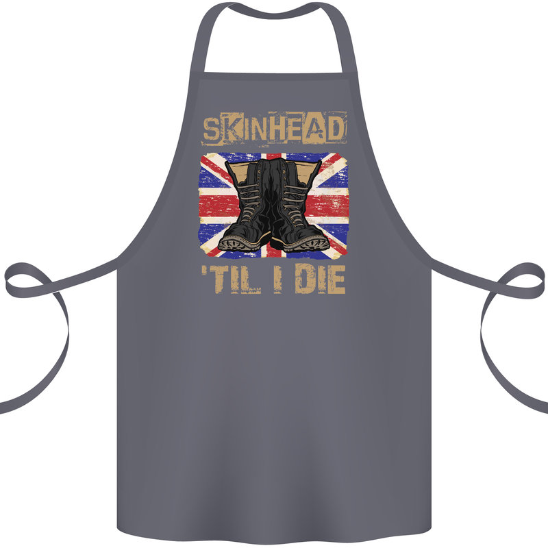Skinhead Til I Die Punk Music Cotton Apron 100% Organic Steel