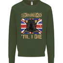 Skinhead Til I Die Punk Music Kids Sweatshirt Jumper Forest Green