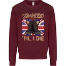 Skinhead Til I Die Punk Music Kids Sweatshirt Jumper Maroon