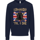 Skinhead Til I Die Punk Music Kids Sweatshirt Jumper Navy Blue