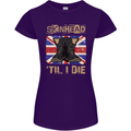 Skinhead Til I Die Punk Music Womens Petite Cut T-Shirt Purple
