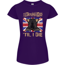 Skinhead Til I Die Punk Music Womens Petite Cut T-Shirt Purple
