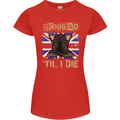 Skinhead Til I Die Punk Music Womens Petite Cut T-Shirt Red