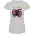 Skinhead Til I Die Punk Music Womens Petite Cut T-Shirt Sports Grey