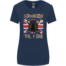 Skinhead Til I Die Punk Music Womens Wider Cut T-Shirt Navy Blue