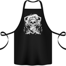 Skull Chef Cooking Cook Baker Baking Cotton Apron 100% Organic Black