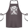 Skull Chef Cooking Cook Baker Baking Cotton Apron 100% Organic Dark Grey