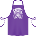 Skull Chef Cooking Cook Baker Baking Cotton Apron 100% Organic Purple