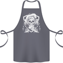 Skull Chef Cooking Cook Baker Baking Cotton Apron 100% Organic Steel