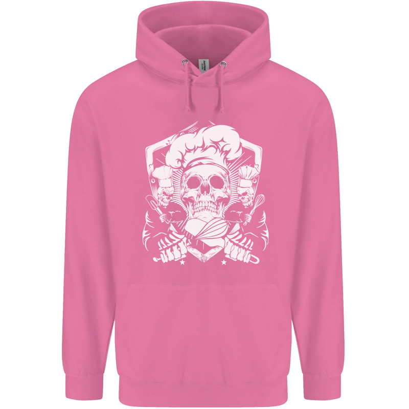 Skull Chef Cooking Cook Baker Baking Mens 80% Cotton Hoodie Azelea