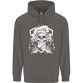 Skull Chef Cooking Cook Baker Baking Mens 80% Cotton Hoodie Charcoal